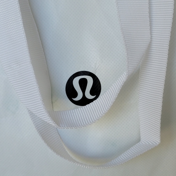 Lululemon Large Black And White Reusable Shopping Tote Bag - Picture 6 of 11